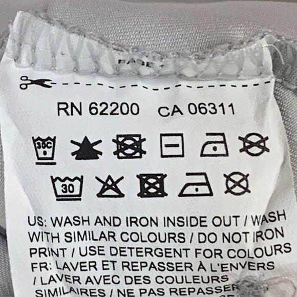 Puma Golf Shirt M Polo Top Athletic Gray Floral Print Short Sleeve DryCELL - Picture 10 of 12